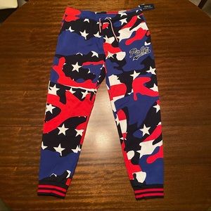 Brand NWT Polo Red White & Blue Joggers - Size XL